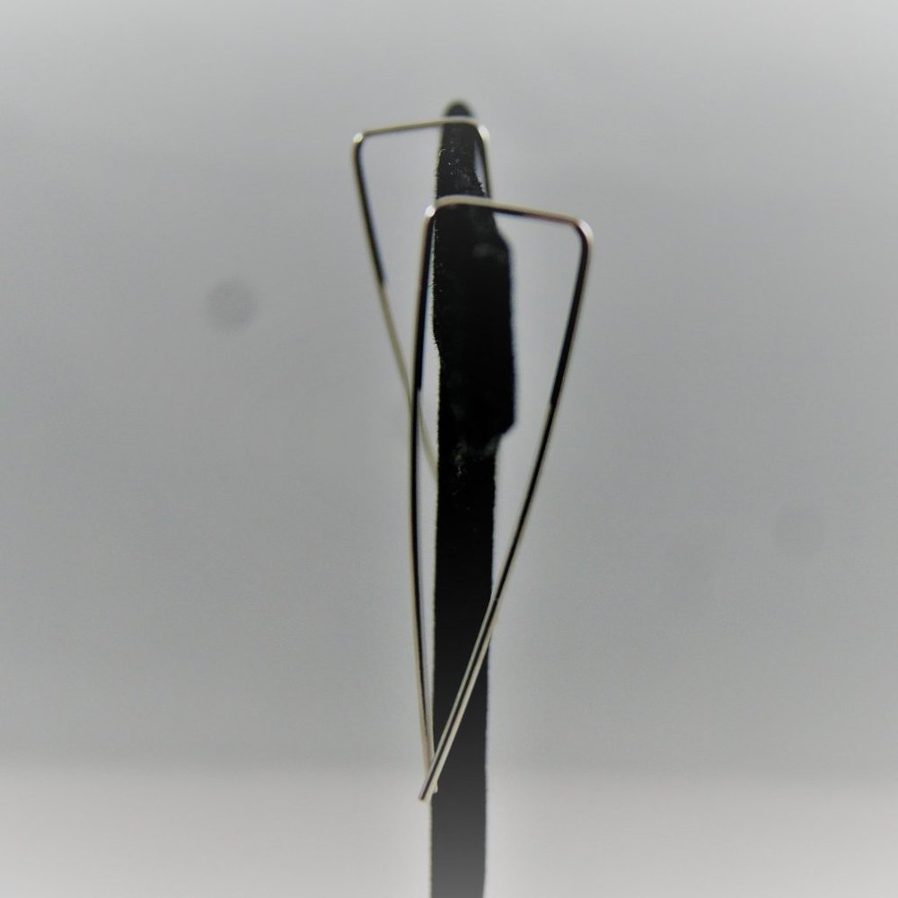 Modern Earrings | Silver - New! - Picture 2 of 4